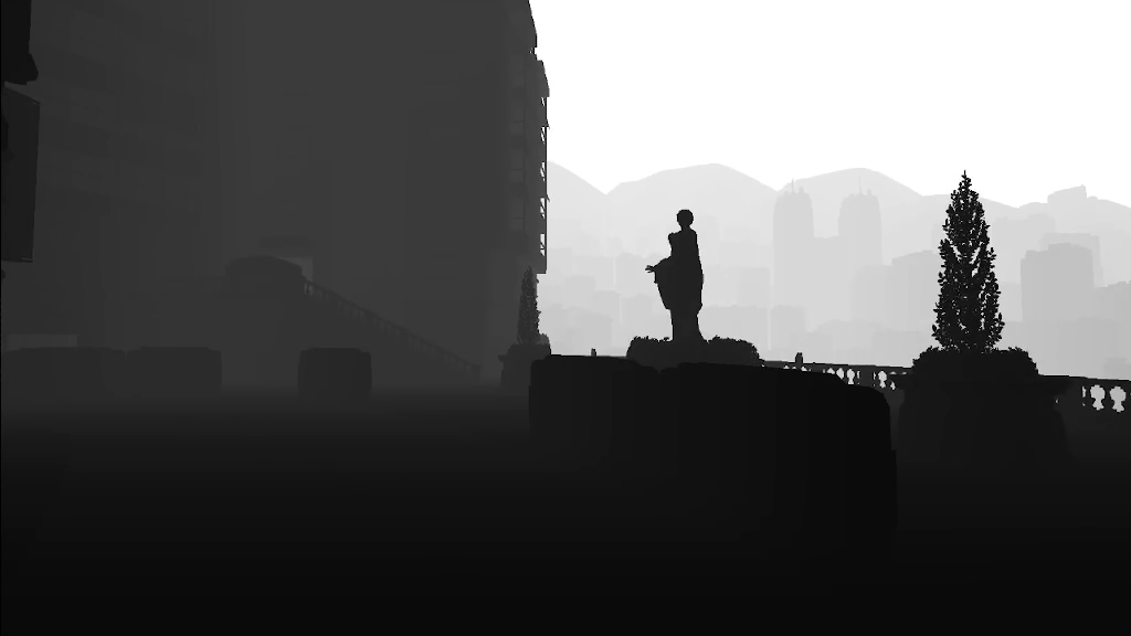 Training grayscale depth image