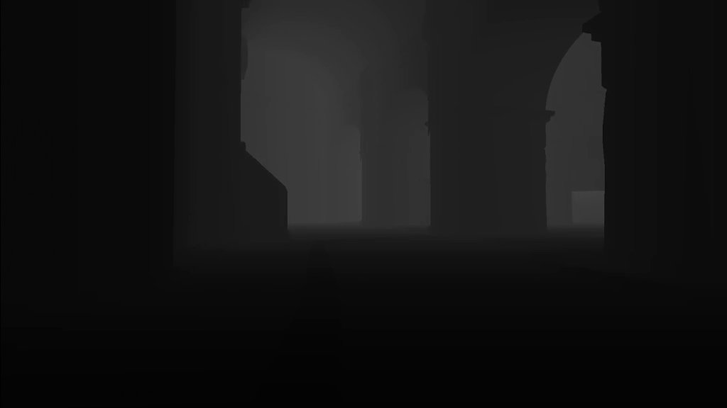 Training grayscale depth image