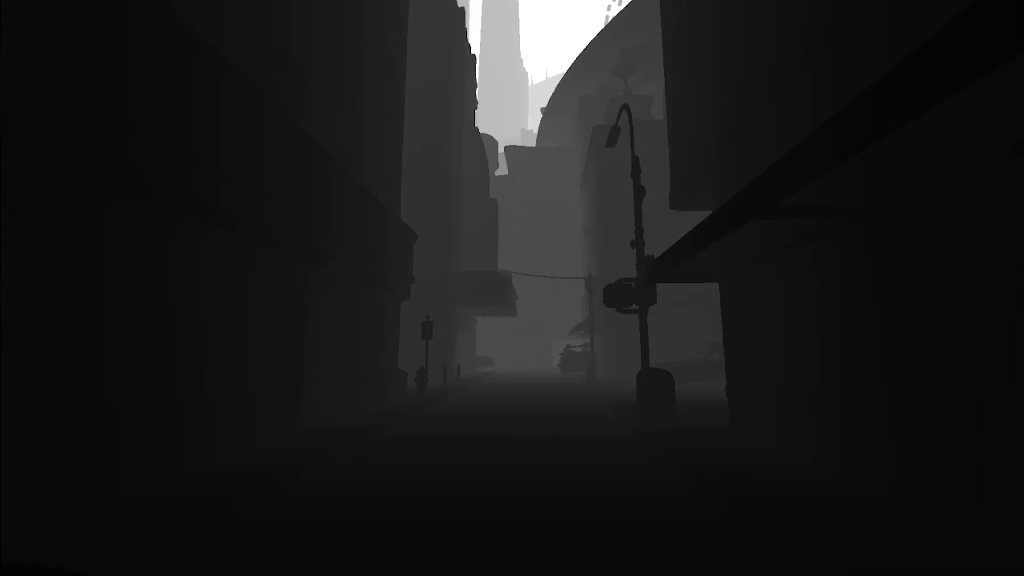 Midtown grayscale depth image