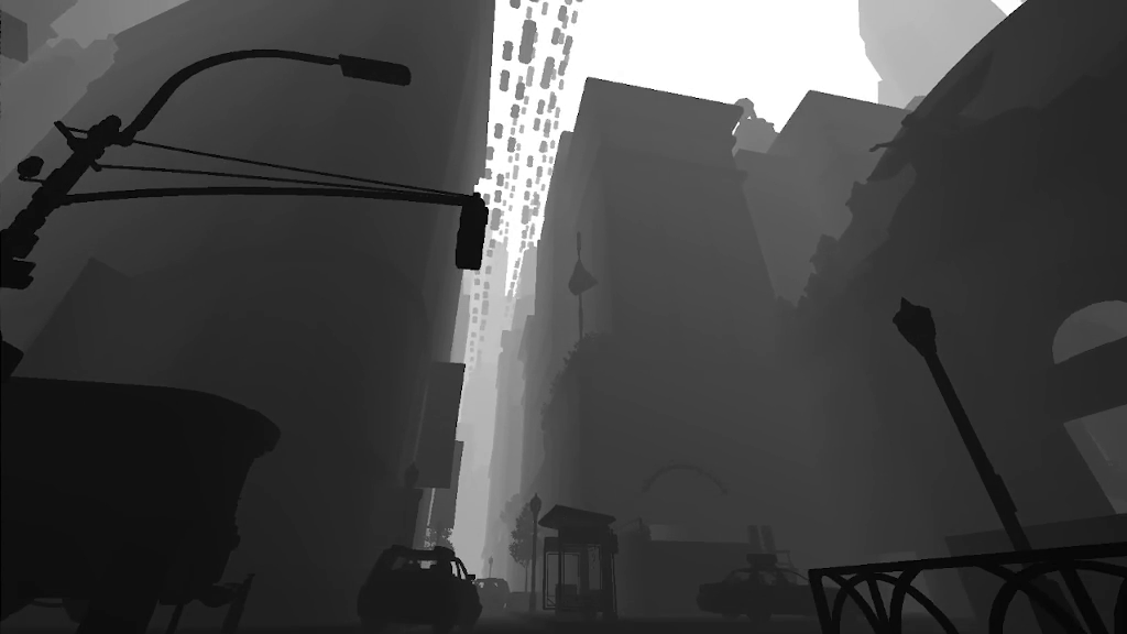 Midtown grayscale depth image